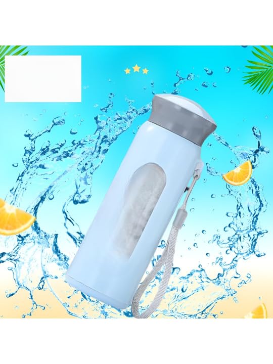 Bouteille d'eau en verre 400 ML idéale pour le sport et vos séances de yoga