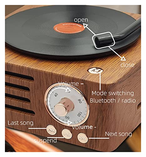 Tourne-Disque Vinyle Radio rétro Portable Mini Radio FM Haut-Parleur Bluetooth boîte à Musique MP3 Tourne-Disque Vintage avec Prise en Charge du Microphone TFCard/AUX Play - Les Beatles, Paul McCartney, John Lennon, RIngo Starr, George Harrison Tourne-Disque Vinyle Radio rétro Portable Mini Radio FM Haut-Parleur Bluetooth boîte à Musique MP3 Tourne-Disque Vintage avec Prise en Charge du Microphone TFCard/AUX Play – Image 8