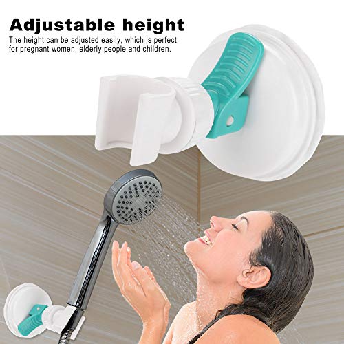 Tmishion Shower Head Holder, Strong Suction Cup Adjustable Shower Head Bracket Barthroom Accessory Abs Material Showerhead Mount Wall Holder #TOP1