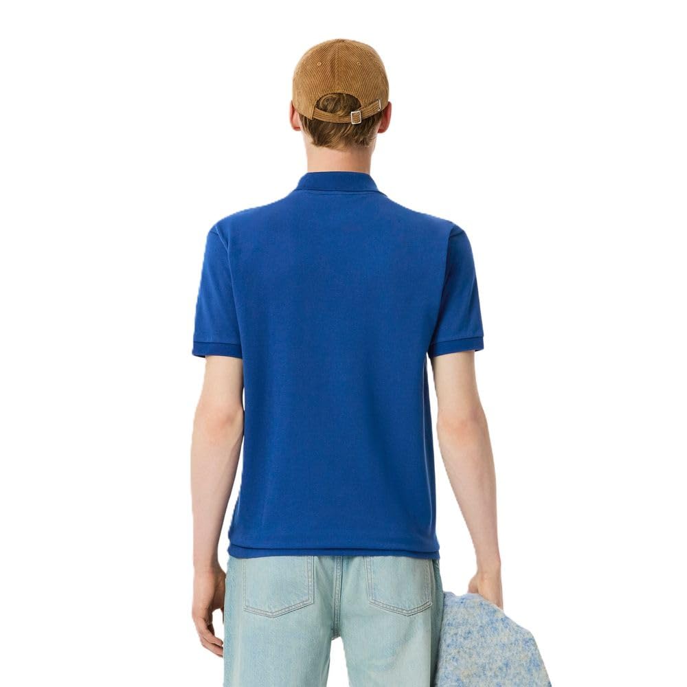 Lacoste Polo Uomo in Piquè di Cotone Maniche Corte Original Classic Fit L1212 3617074959744 - XXL Blu XXL