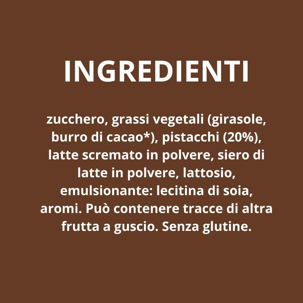 Italian Gourmet - Pistazien-Creme 20% Pistazien 6×220 g | Streichzarter Brotaufstrich für Frühstück, Desserts, Backen & Füllungen | Intensiver Pistaziengeschmack, cremige + Italian Gourmet Polpa