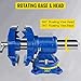 VEVOR Bench Vise 6 Inch, Double Swivel Rotating Heavy Duty Vise Head/Body Rotates 360°,Pipe Vise Bench Vices 30Kn Clamping Force,for Clamping Fixing Equipment Home or Industrial Use