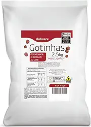 Gotinhas Forneáveis Sabor Chocolate ao Leite Salware 2,5kg