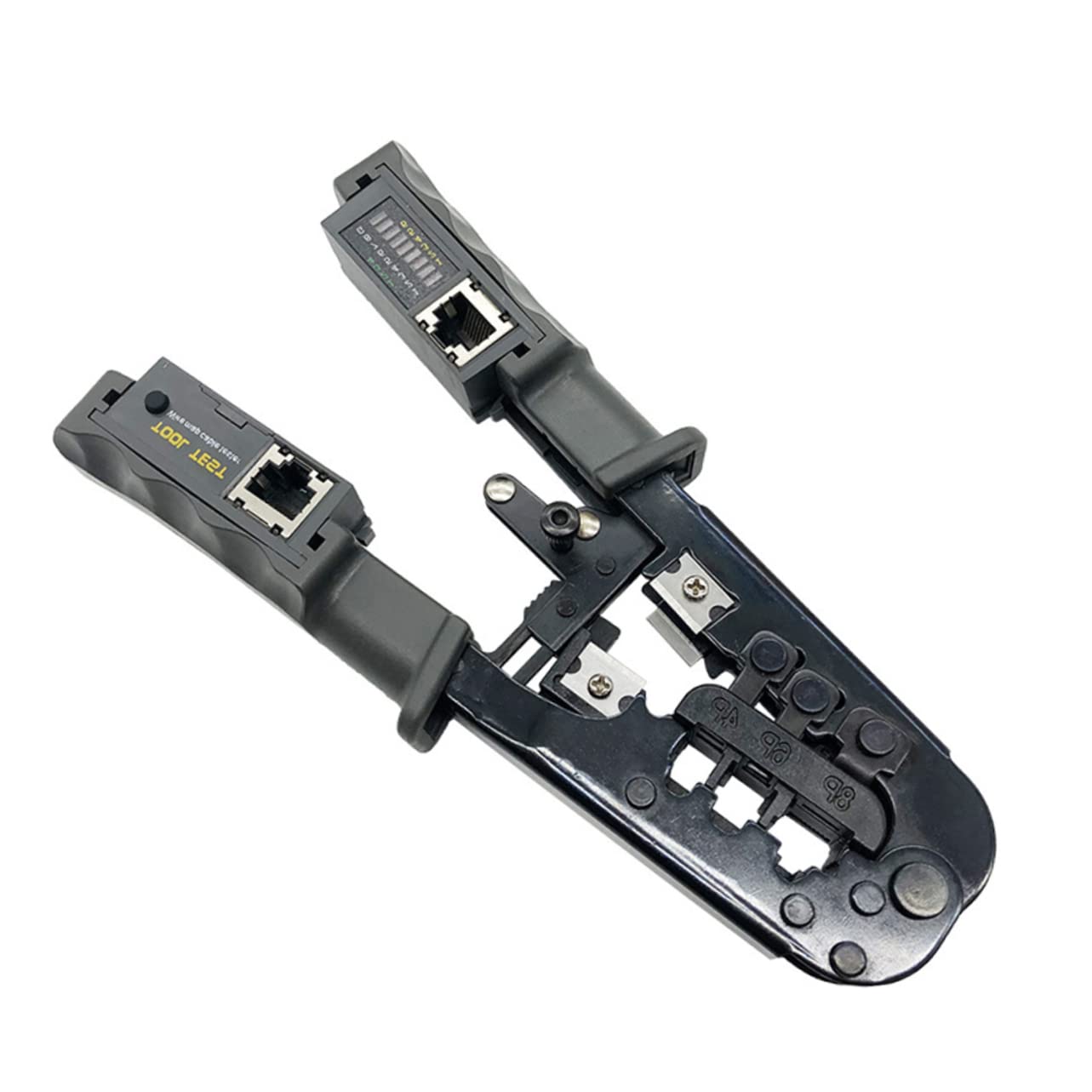 NUOBESTY Strumenti Per Tester Per Morsetti Per Cavi Tester Per Cavi Pinza Per Ruota A Cricchetto Pinza Per Rete Pinza Per Crimpare Cavi Pinza Per Cavi