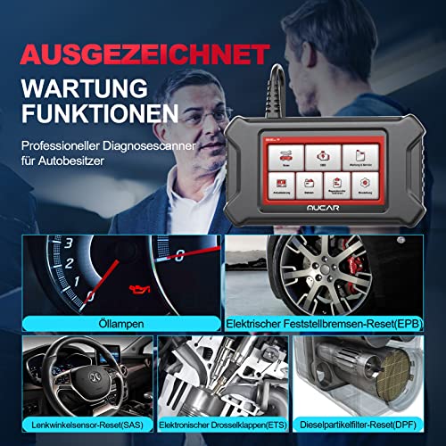 Foto von mucar CS99 Obd2 Diagnosegerät Für Alle Fahrzeuge, Diagnosegerät Auto Mit Alle Systemdiagnosen & 5 Servicefunktionen (Oil,EPB,SAS,ETS,DPF), kfz Auslesegerät Gilt für eine Marke Kostenloses Upgrade