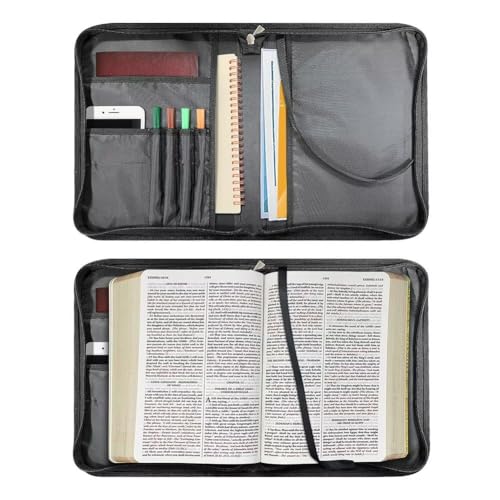 Classic Bible Bag Book Carrier, Multi-Purpose Bible Holder Church Protector Handbag for Trip Hiking2