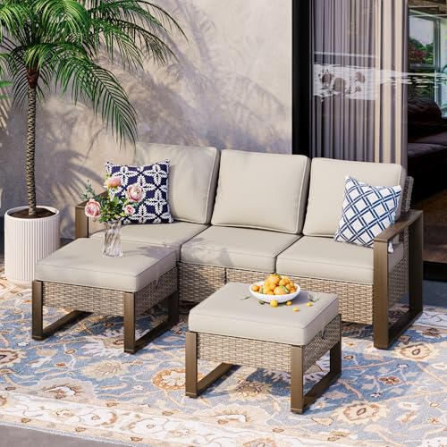 Patio Sectional Couch, 75