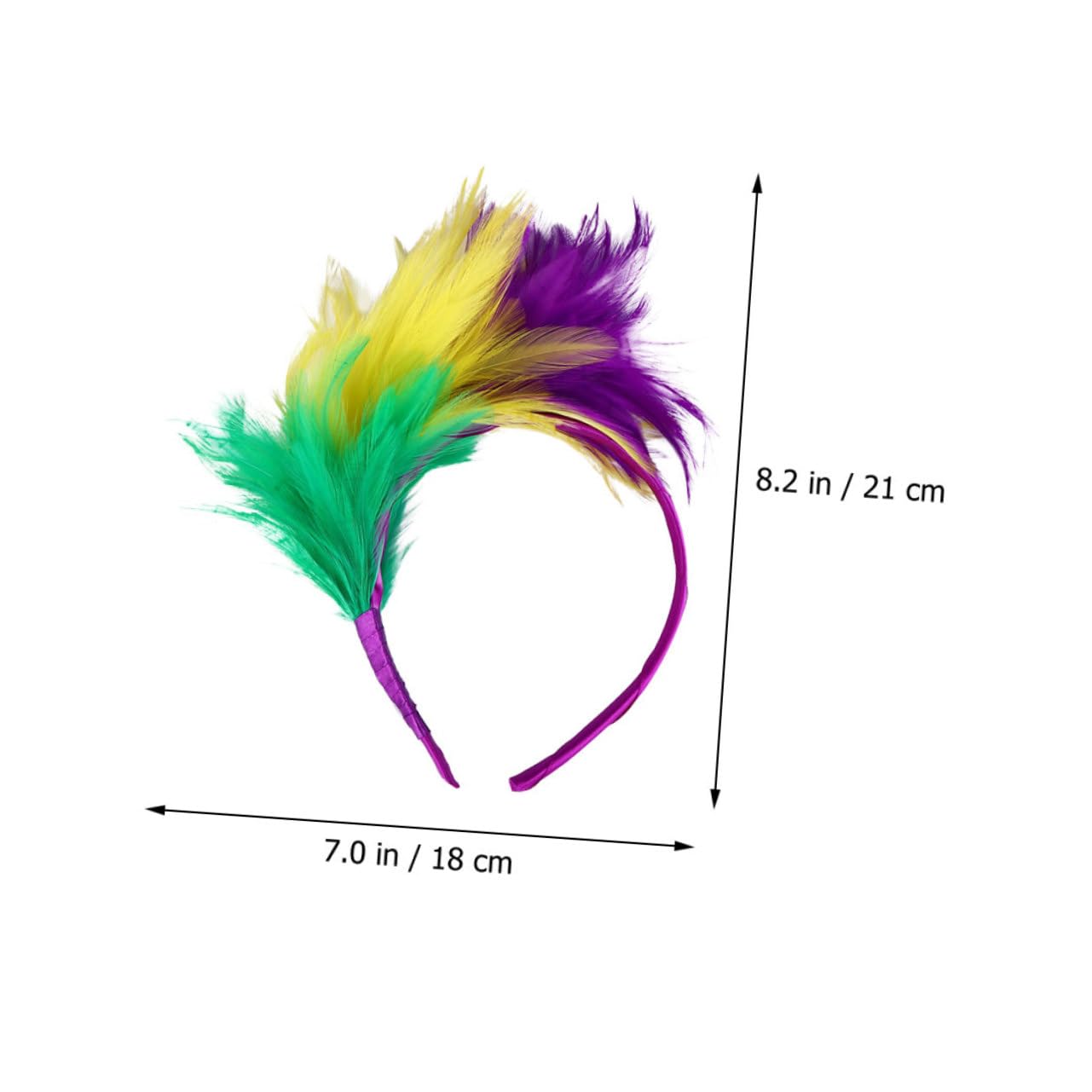 GALPADA 3pezzi Fascinator Cerchietto Piume Colorate Per Cerimonie e Halloween Accessorio Elegante Per Costume e Festa Di Carnevale