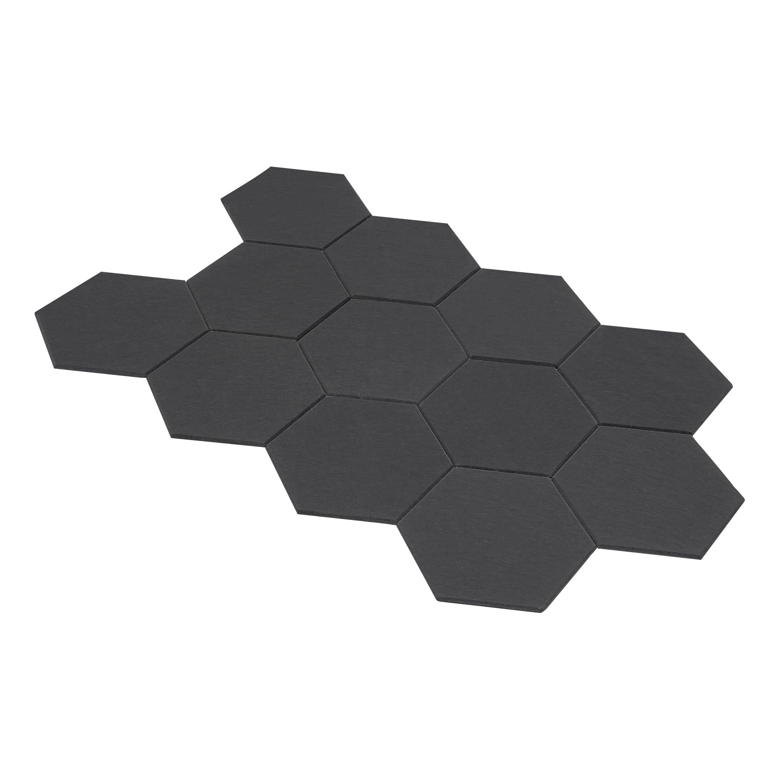 Lot de 12 plaques acoustiques en mousse insonorisée, hexagonales, autocollantes, 30 x 35 cm, convient pour le bureau, la chambre à coucher, la salle de musique, etc