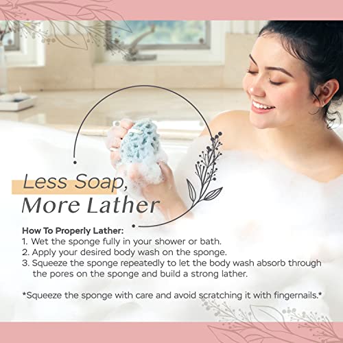 Sunlite Sports BODY SPONGE NATURAL COLORS (2 PIECES) Spongentle Deep Cleansing Body Loofah Sponge thumb #2