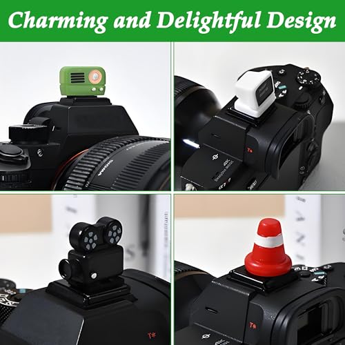 CHENNAN 3 piezas Protector para Zapata Caliente para Camaras Tapa portátil para zapata de flash para equipo fotográfico Hot Shoe Cover para cámaras Para Nikon, Canon, Fujifilm, Sony, etc. (Estilo 1) - imagen 4