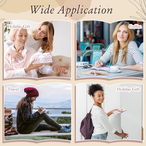 Image of Mooliwe 24 Pcs Positive Affirmation Gift Set Gratitude Notebooks with Pens Small Bags Motivational Encouragement Notepads Daily Affirmations Journal for Women Stress Relief Self Care (Boho)