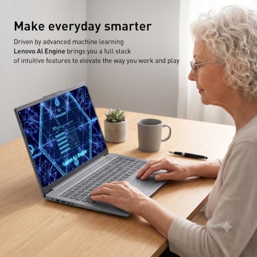 Image of Lenovo 2026 Model 15.6 inch FHD IdeaPad Slim 3i Rugged Reliability Laptop, Microsoft Copilot AI, Intel 4-Core CPU, Up to 12h Battery Life, Grey, 8GB DDR5 RAM, 128GB Storage, Win11, w /Laptop Cooler