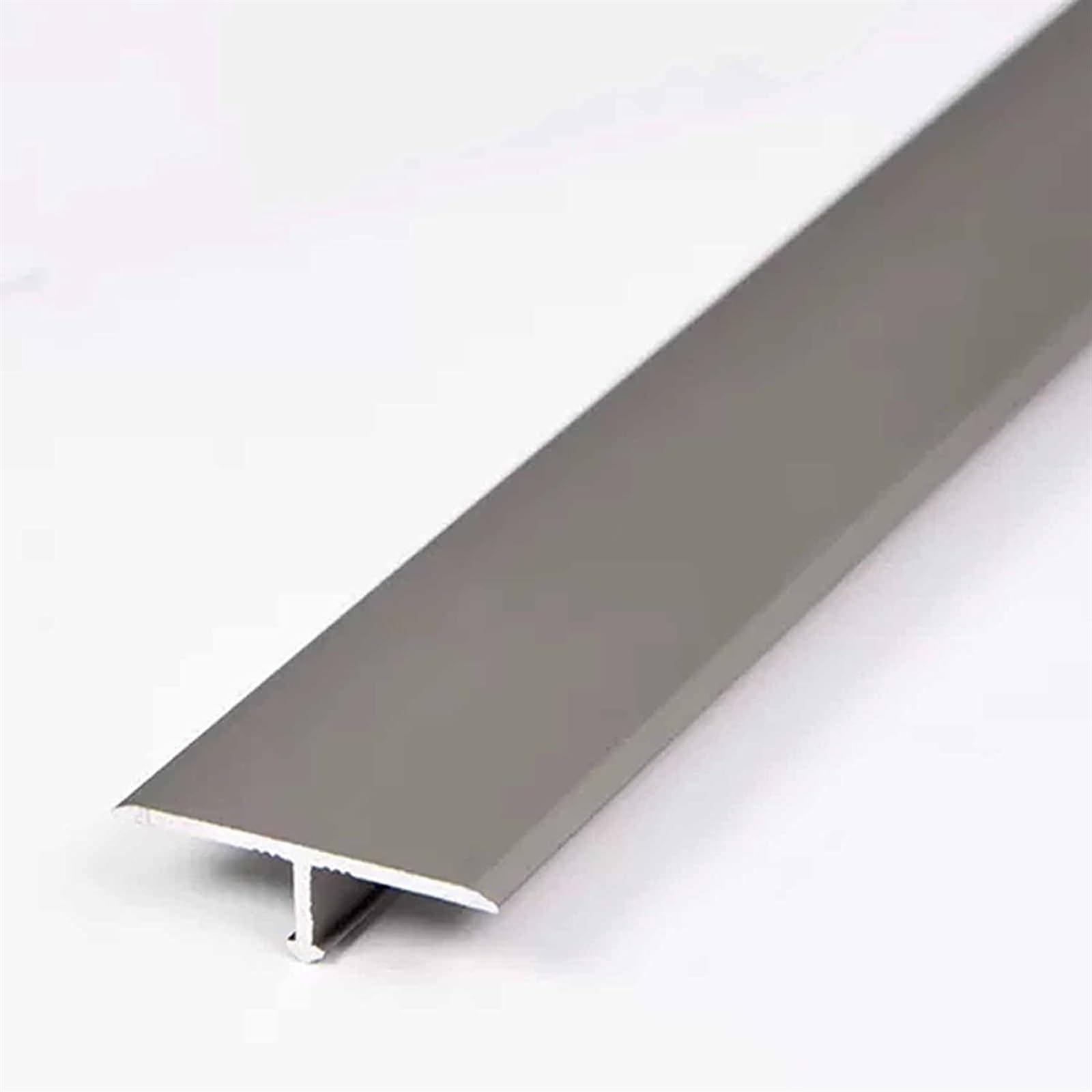 Profilo di Transizione, Striscia di Soglia, Striscia di soglia for modanatura a T Striscia di rivestimento del bordo della porta for pavimenti in laminato Copertura piatta con cucitura Cinch(Dark Gray