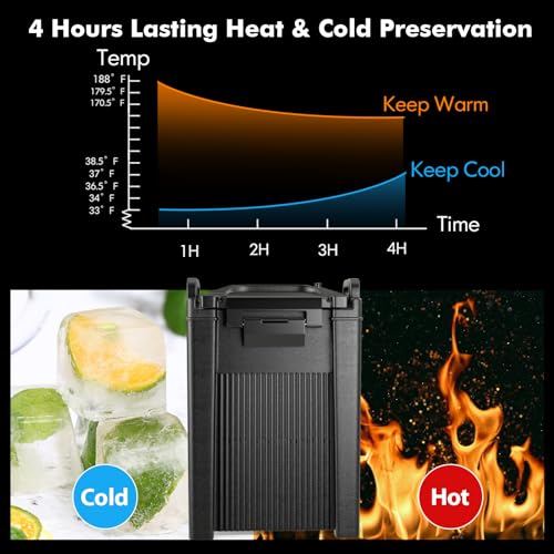 HAPPYGRILL Insulated Beverage Dispenser, 5 Gallon Food-grade Beverage Carrier w/Spigot for Coffee, Cold & Hot Drinks, Portable Thermal Beverage Server for Home, Restaurant, Catering, Event, Black - Image 4