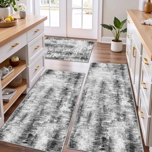 Tritard Upgrade Ultra Non Slip Kitchen Rugs Sets of 3
