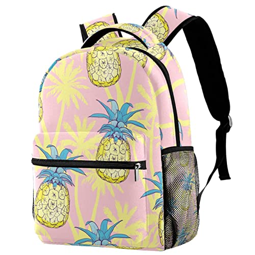 Sac à dos voyage ananas coco avec porte-bouteille campus