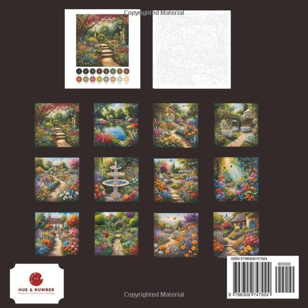 Color by Number Adult Coloring Book: Featuring Garden Dreams with Flowers, Plants, Butterflies, and More (Color by Number Coloring Books for Adults) - Image 2