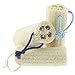 100% Natural Loofah Exfoliating Body Washcloths Sponge Scrubber for Skin Care in Bath, Spa or Shower Pack of 3