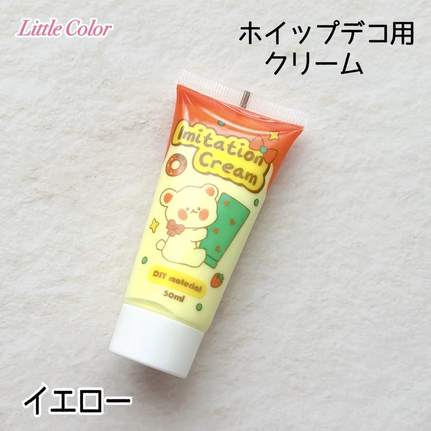 Amazon | デコ用ホイップクリーム 50mlサイズ 全24色 絞り口付き