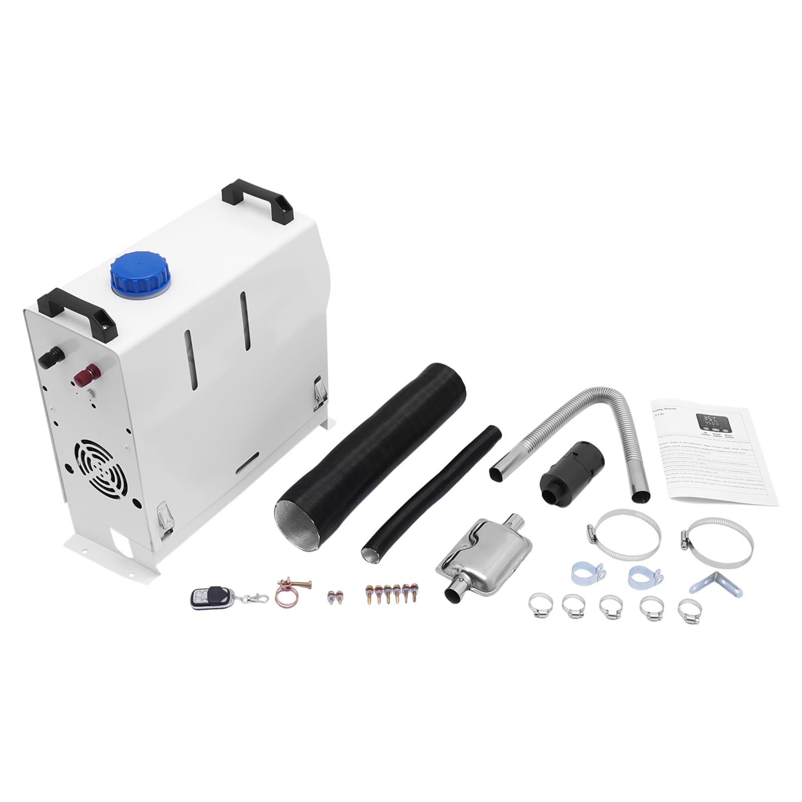 Calefacción de aire diesel de estacionamiento 12 V 8 kW, calefacción de aire diésel, calefacción de aire de estacionamiento, calentador de aire con pantalla LCD y mando a distancia para coche, camión,
