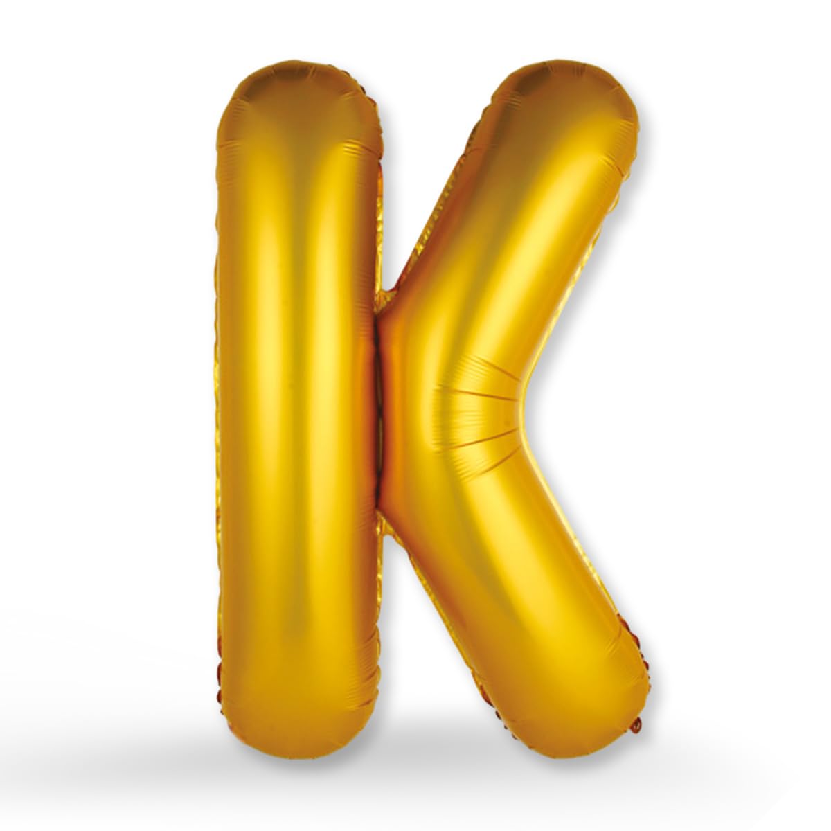 FUNXGO XXL Foil Balloon Letter K Gold Matt - Giant Letter Balloon Approx. 100 cm - Reinforced Material - For Helium & Air - Perfect for Birthday, Wedding & Party Decoration - Balloon K Gold