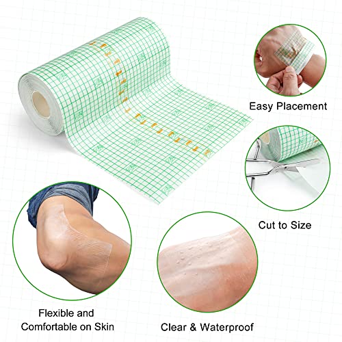Vendaje transparente LotFancy de 6 pulgadas para curación y protección de tatuajes 2