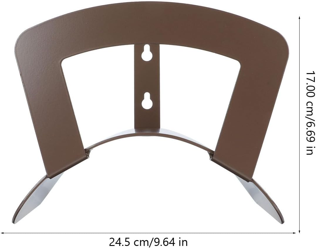 Iron Hose Rack Wall-Mounted Garden Water Storage Hook Outdoor Hose Holder Hanging Rack for Lawn and Patio Organization