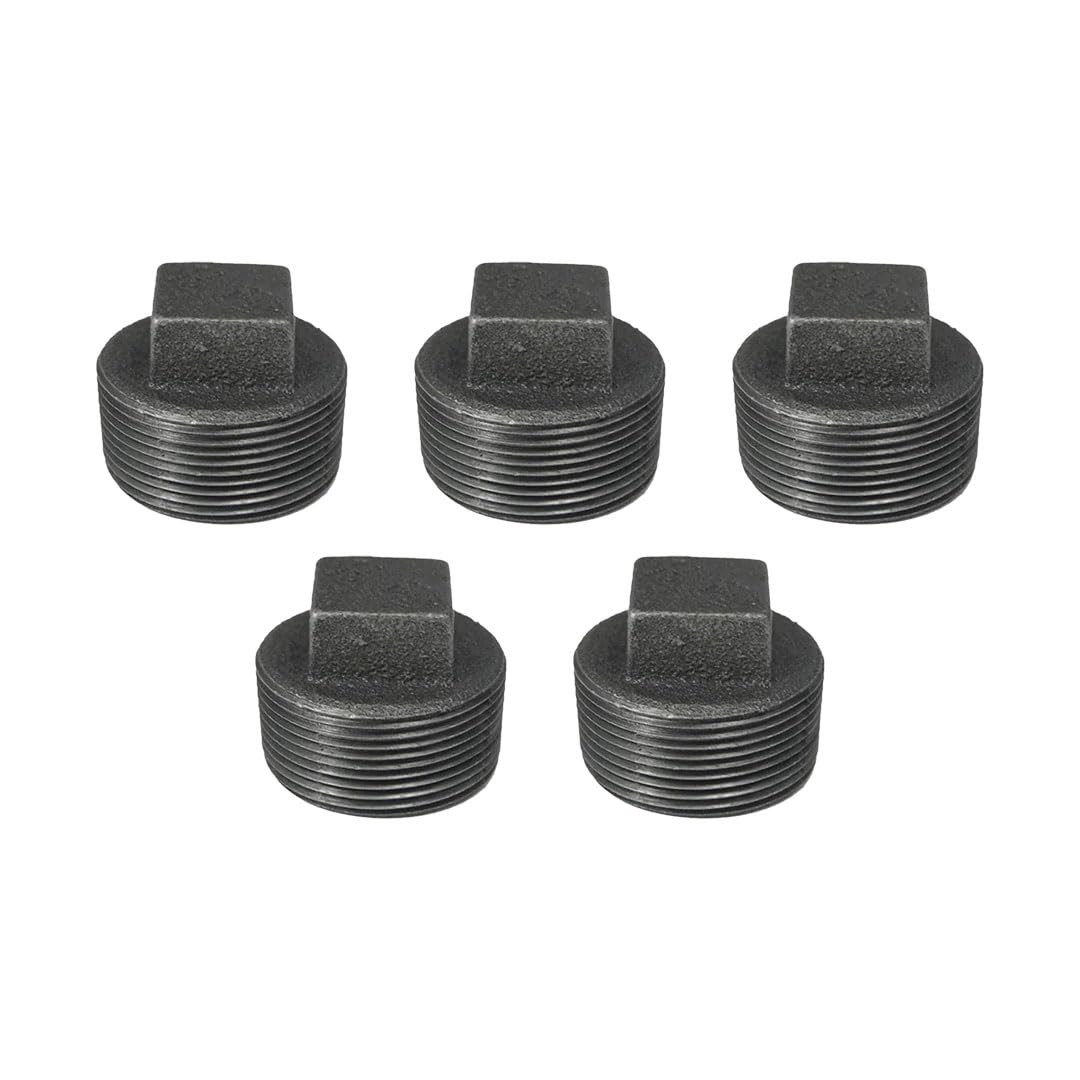 B.K.Jagan & Co MS Male Plug Pipe Fitting Threaded BSP Pipe Fitting (1/2 INCH x 5 Pcs) (B0C2TN5SHK) Amazon Price History, Amazon Price Tracker