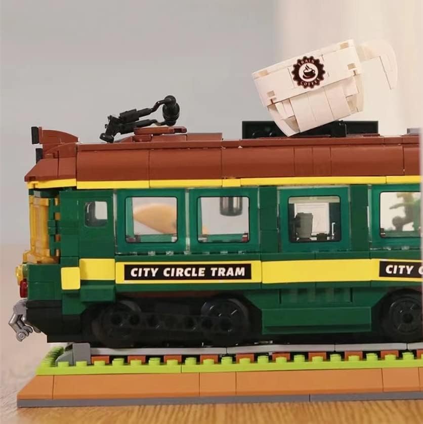 Miniatura 5 de 1081pcs Mini Bloques Niños Juguetes de Construcción DIY Ladrillos Niñas Niños Rompecabezas Tren Café Casa Decoración del Hogar DZ6002 (con caja