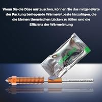 Creality Offcial K2/K2 Plus/Hi Combo Düse, Original Unicorn Quick-Swap 3D-Druckerteil mit Titanlegierung Hals, Kupferlegierung und gehärtetem Stahl für 3D-Drucker (0,4 mm) – Ansicht 6