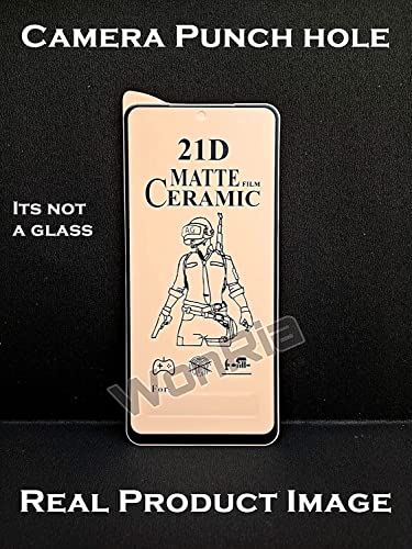Image of WonRia Matt Screen Guard Protector For Micromax In Note 2 (5G) Smartphone Matte Ceramic Fully Flexible Screen Protector With Edge To Edge Cover-Pack Of 1 (It's Not Glass)