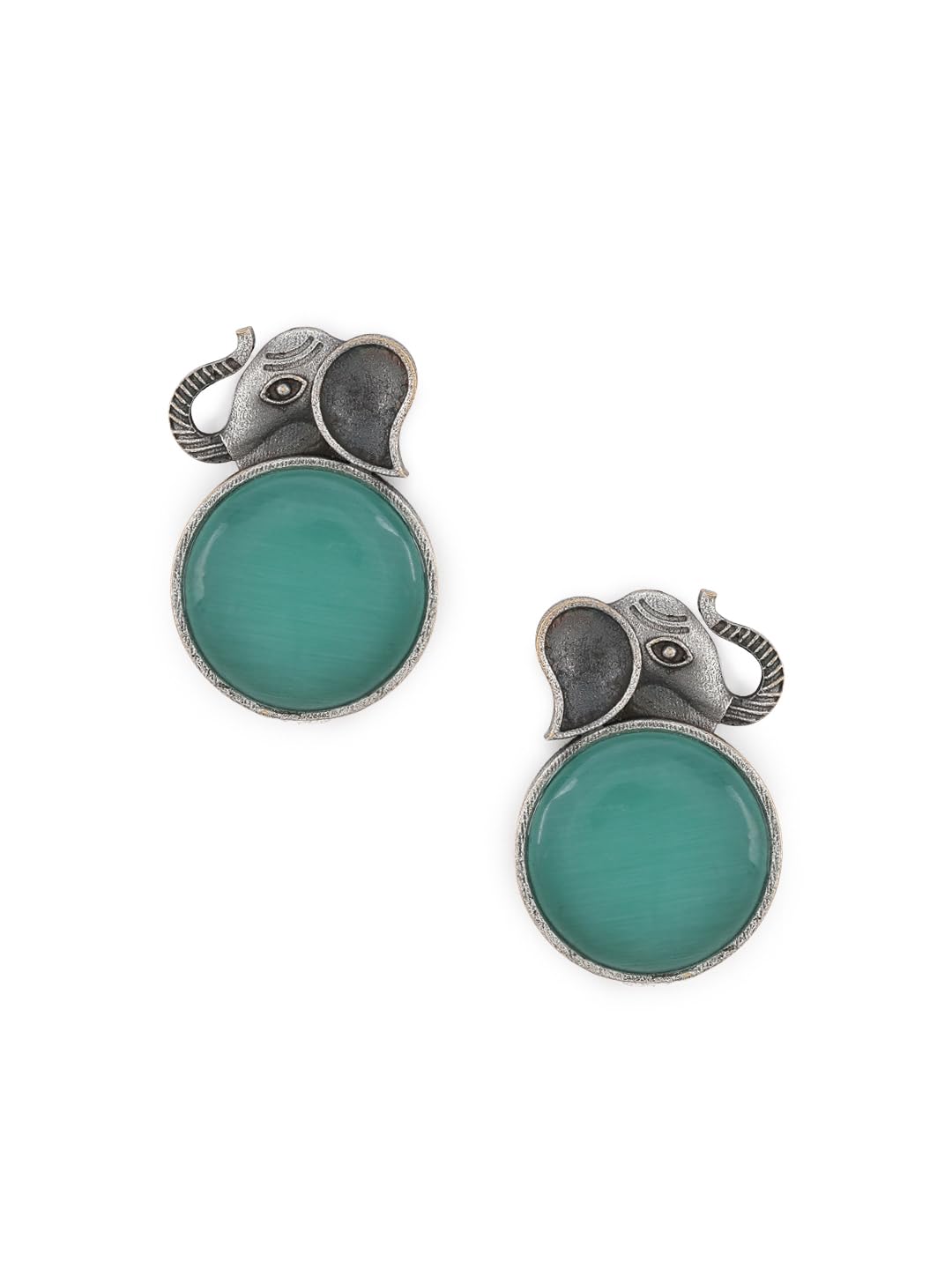 See full amazon price history chart for El Regalo 1Pair Oxidized German Silver Ganesha Elephant Stone Stud Earrings- Handcrafted Unique Earrings with Color Stone Options (silky Green) El Regalo 1Pair Oxidized German Silver Ganesha Elephant Stone Stud Earrings- Handcrafted Unique Earrings with Color Stone Options (silky Green) (B0D7BY6X5T) Amazon Price History, Amazon Price Tracker