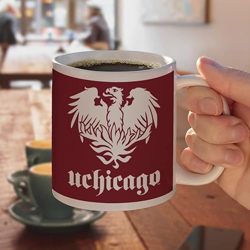 Miniatura 4 de GRAPHICS & MORE Taza de café de cerámica con logotipo primario de la Universidad de Chicago, tazas de regalo novedosas para café, té y bebidas
