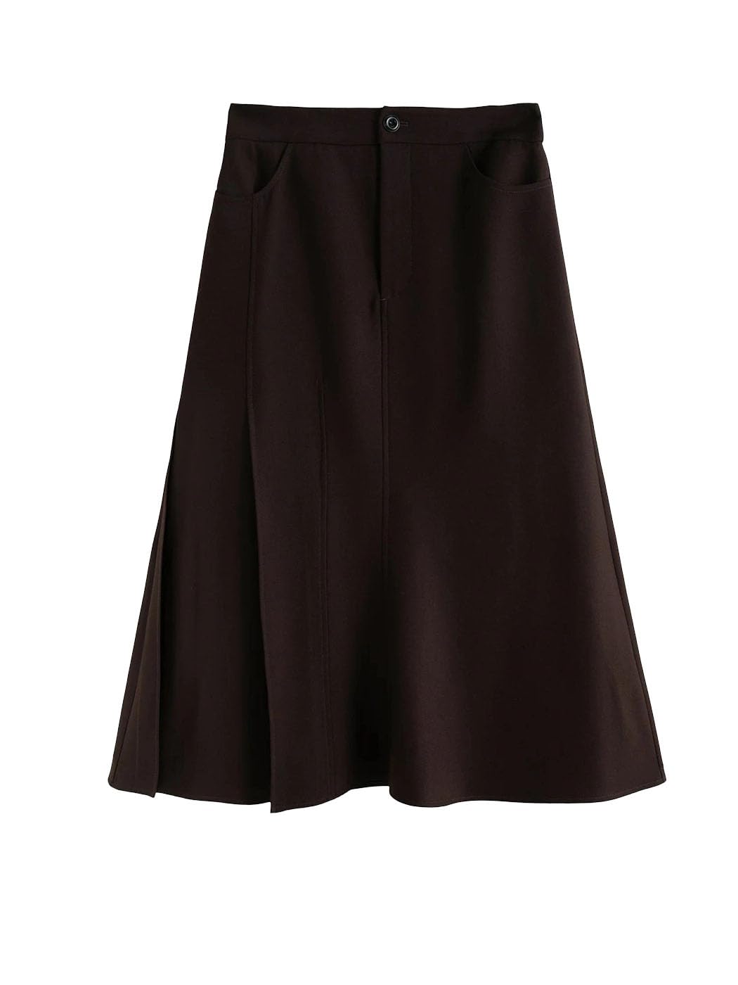 Women Office Ready High Waist Tail Skirt Mid Length Casual Loose Fit Comfortable Pullover Design