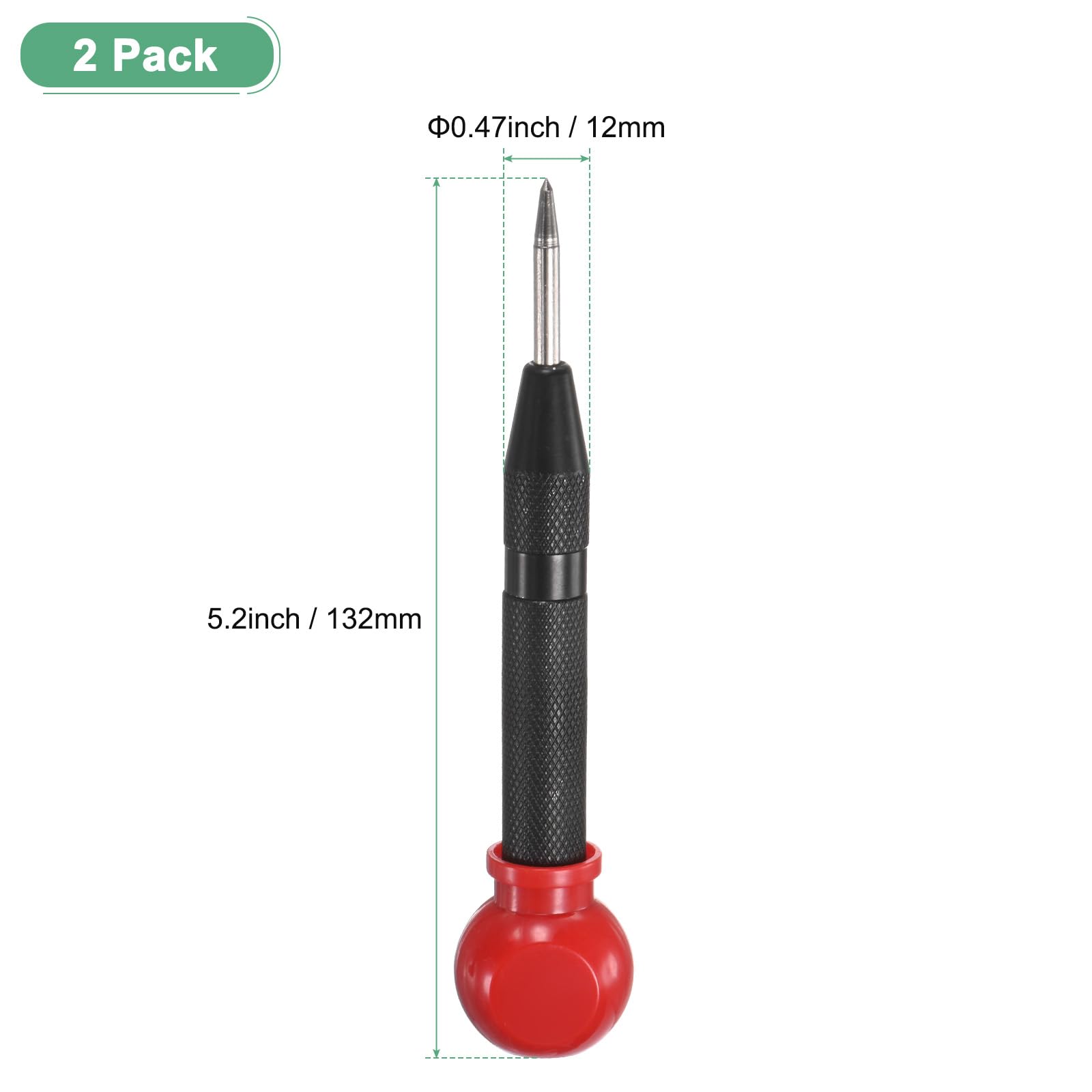 M METERXITY 2-Pack Automatic Center Punch - Image 3