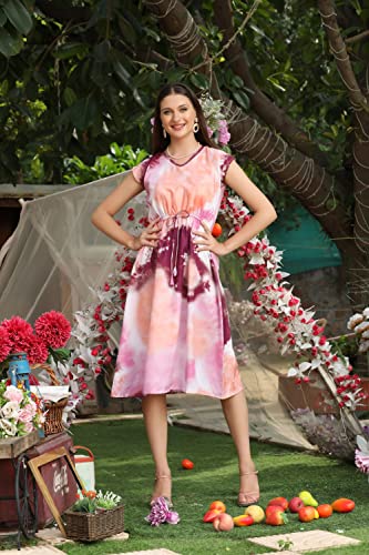 Image of Leriya Fashion Women's Fit and Flare Knee Length Dresses ||Western Dress