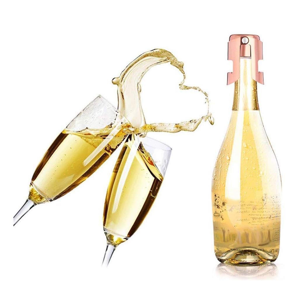 Lot de 10 bouchons de bouteille de champagne réutilisables en acier inoxydable pour maison, bar, restaurant Style 2