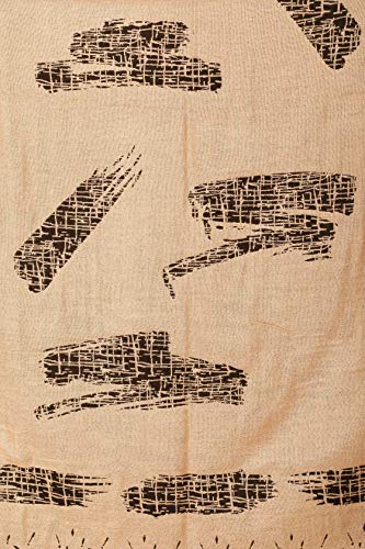 Image of KRITI Paisley Design Woollen Beige Color Shawl For Women