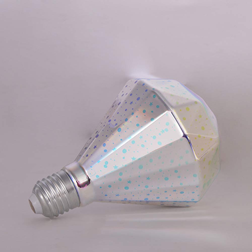Funey - Confezione da 2 lampadine a LED Diamond Shape, con effetto fuochi d'artificio 3D, per illuminazione d'atmosfera decorativa E27 Edison 7 W 160 lm 220-240 V senza sfarfallio, non dimmerabili