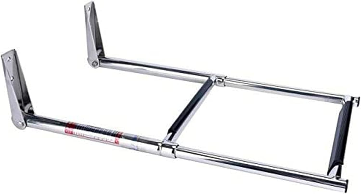Stainless Steel 2 Step Swim Step Boat,Ladder Steps Telescoping Swim Ladder for Boats,Dock Ladder,400 Pounds Capacity,for Marine Boarding,Pool