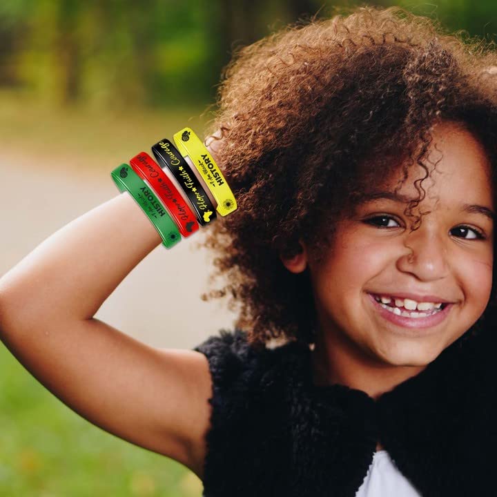 Amazon | ブラックヒストリー月ブレスレット ラバーブレスレット