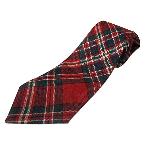Ingles Buchan Corbata de tartán de lana escocesa para hombre