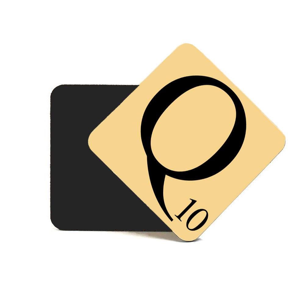 CNC Group Alphabet MDF Coaster Letter Q Personalise Your Coffee Table, Word Name Maker