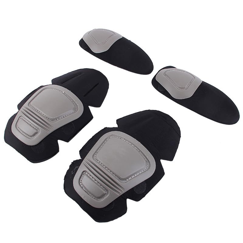 Outdoor Hunting Shooting Battle Dress Uniform Tactical Combat Clothing Camouflage US Uniform Accessory Kneepad Elbow Pads for BDU - Grey