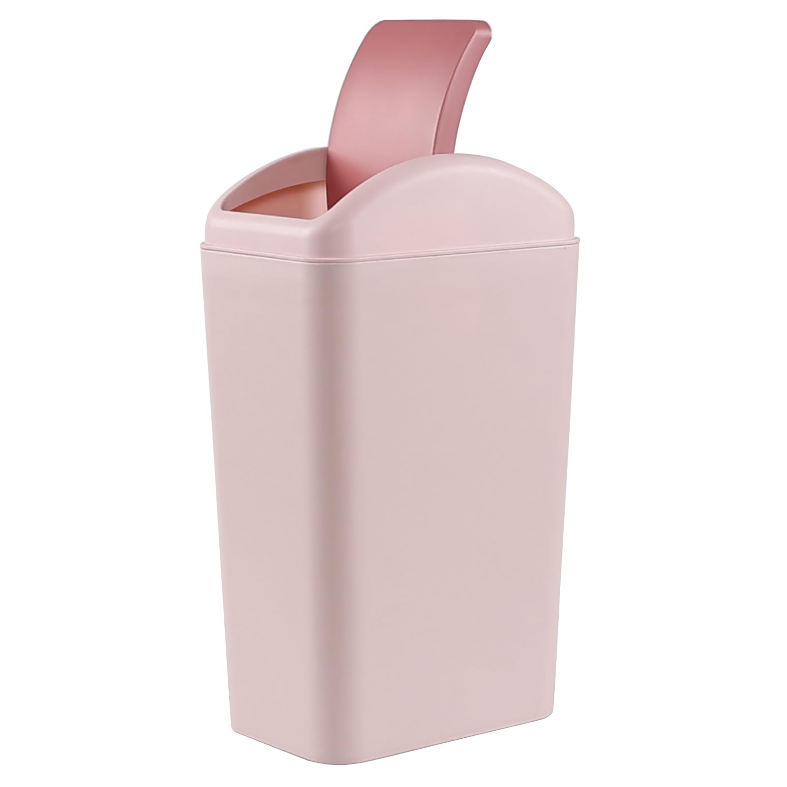 Ewingger 12 Liter Swing Top Trash Bin, Slim Plastic Garbage Bin with Swing Lid, 1-Pack