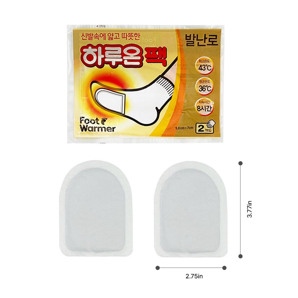 THE ONE HOME DECO & Good Life HARUON Foot Warmer -Natural Odorless Air Activated Warmers - Up to 8 Hours of Heat - 30Pair