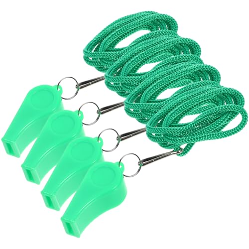 Toyvian 4Pcs Emergency Whistle Loud Soccer Hiking Whistles for and Emergencies Durable Design for Outdoor Use