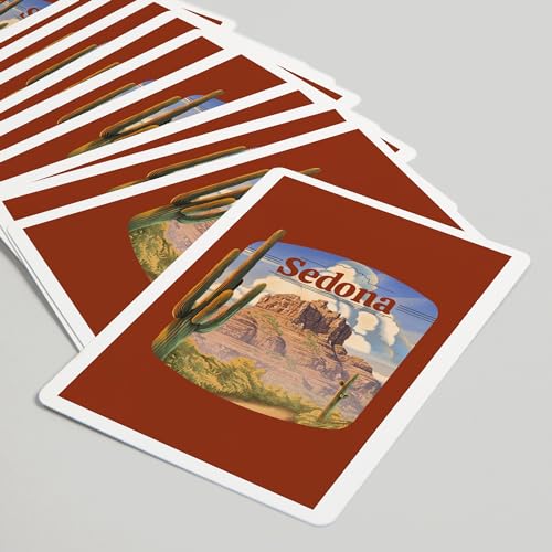 Naipes Poker Sedona Arizona 52 Cartas Tamaño Poker miniatura 5