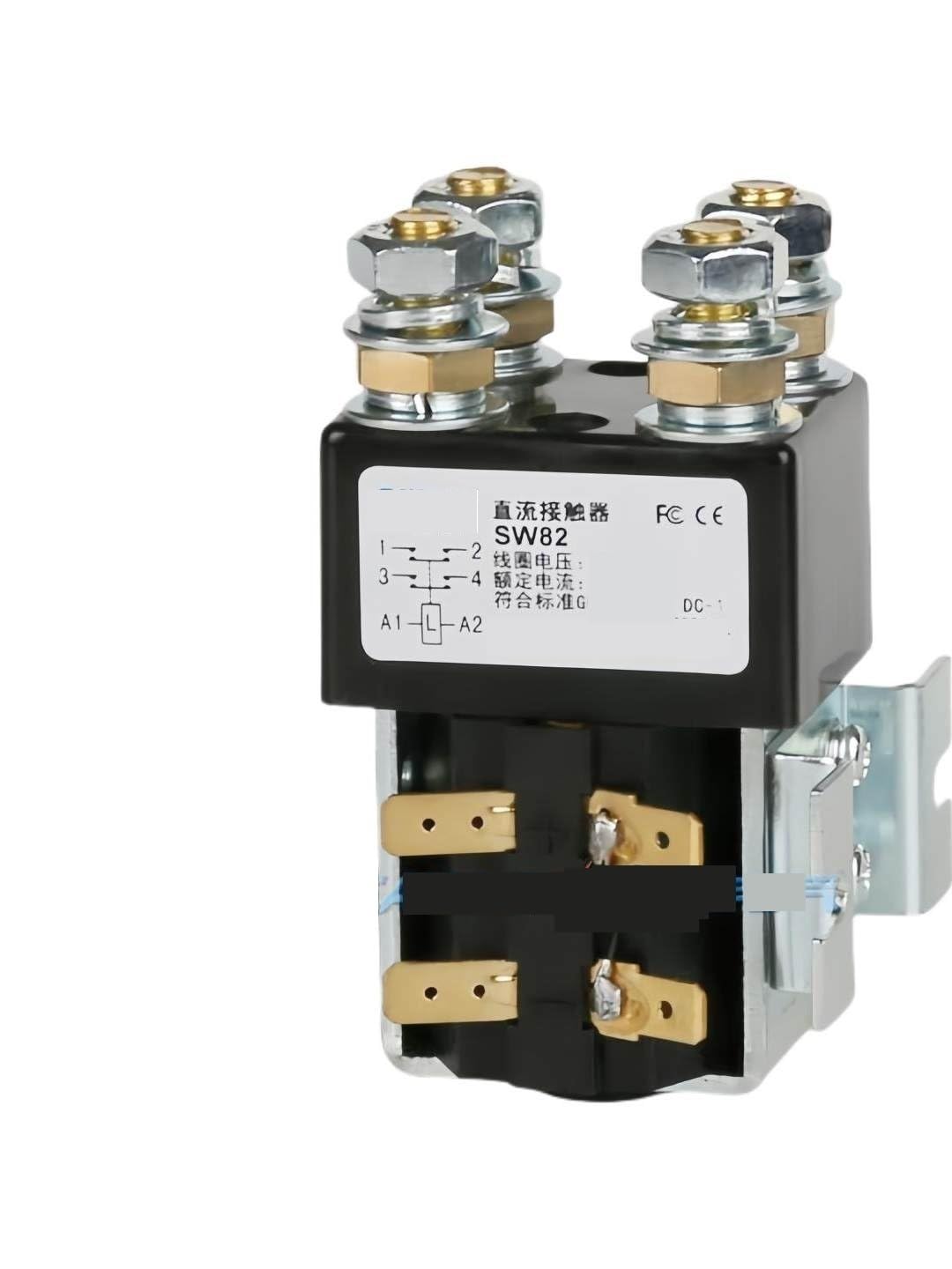 DOMOJT SW82P DC contactor electric vehicle relay 12V24V36V48V60V72V(24V)